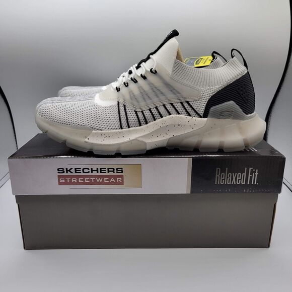 Skechers Romello Varsper Mens 11 Shoes Light Gray Casual Slip On Sneakers - Picture 10 of 12